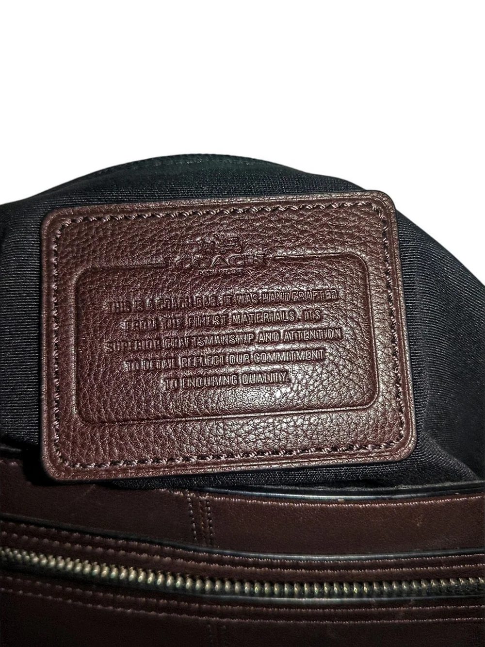 Coach Brown Leather Messenger Bag Laptop Briefcase Crossbody Preppy Old Money